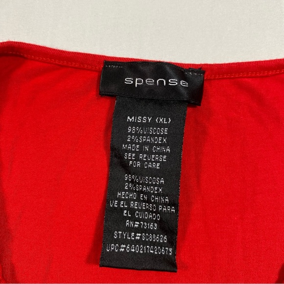 Spense Maxi Dress Sleeveless Red Spandex Floor Length XL Dress summer ca… - Picture 4 of 9